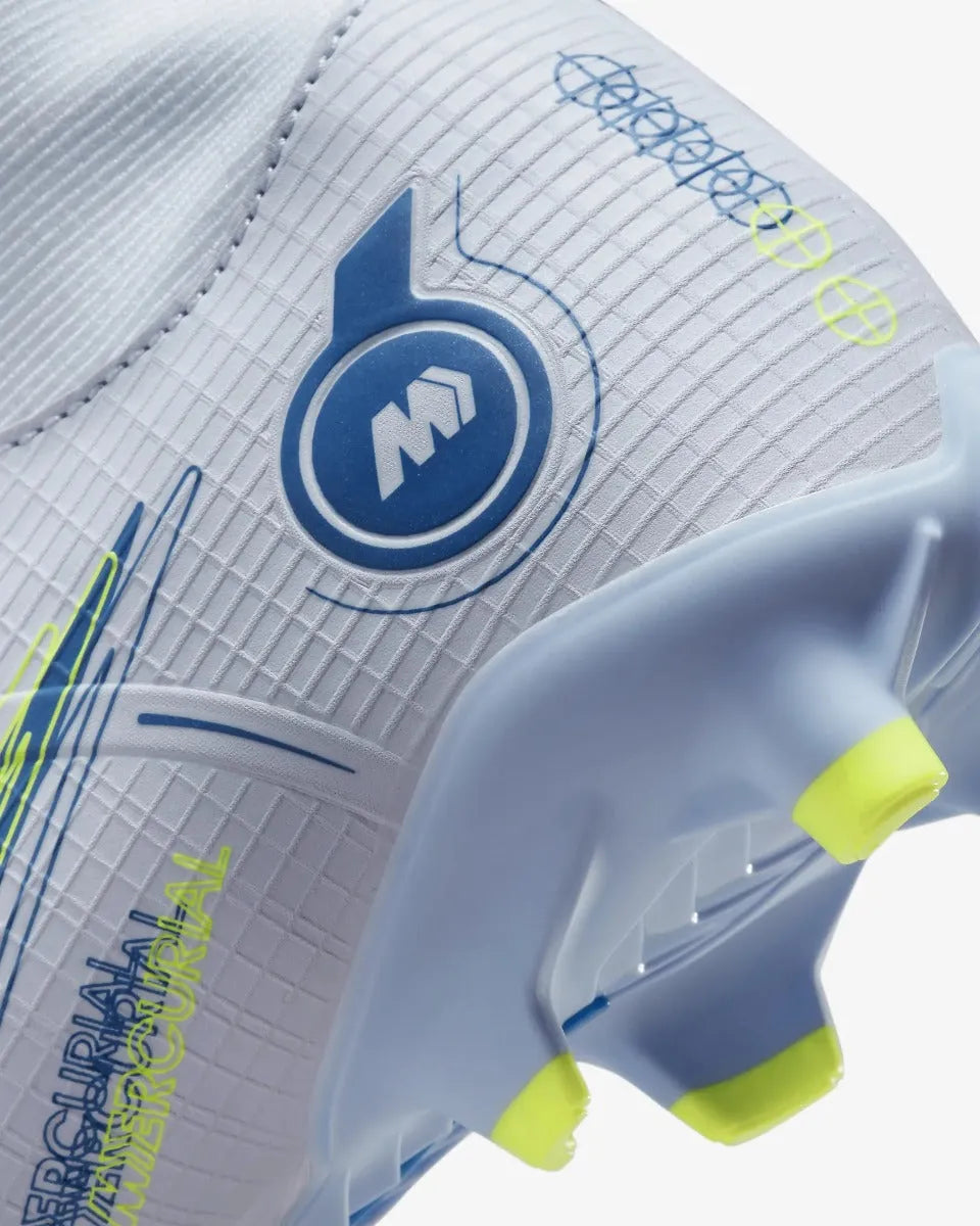 Nike Mercurial Superfly 8 Academy FG-MG - Grey-Blue (Detail 3)