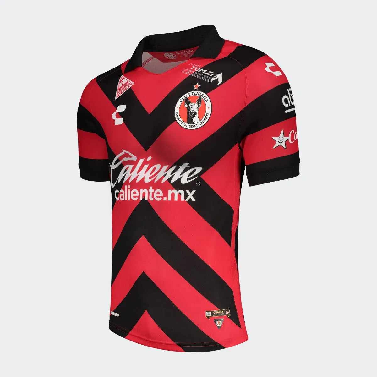 Charly 2021-22 Club Tijuana Home Jersey - Red-Black (Diagonal)