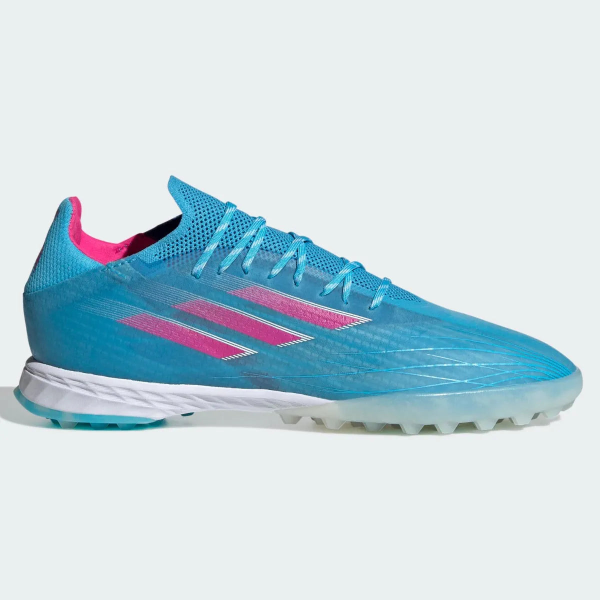 Adidas X Speedflow .1 TF - Sky Rush-Shock Pink (Side 1)