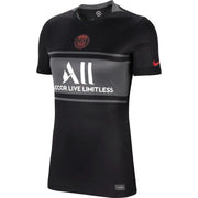 Nike 2021-22 PSG Women Third Jersey - Black-Grey (Front)