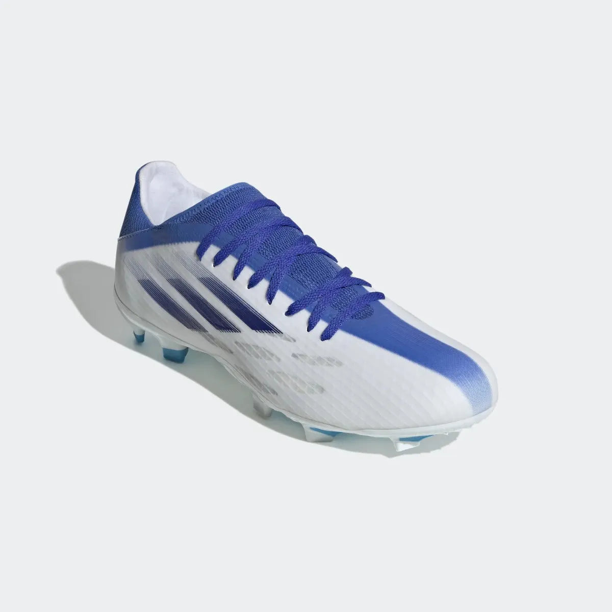 adidas X Speedflow .3 FG - White-Indigo-Hi Res Blue (Diagonal 1)