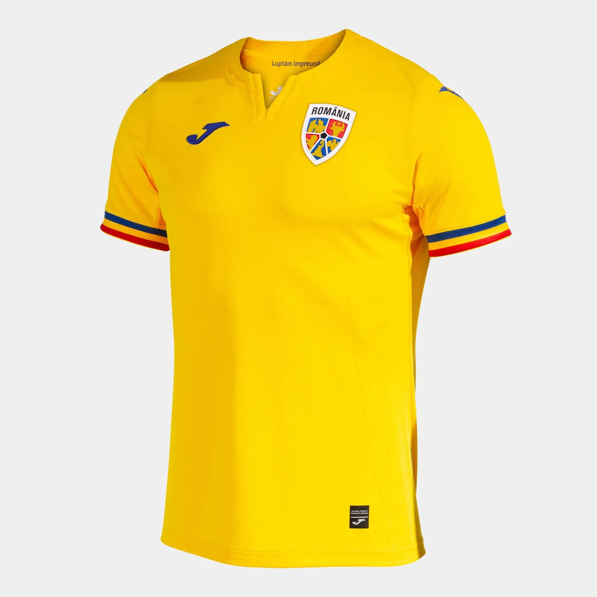 Joma 2023-24 Romania Men's Stadium Home Jersey (Lateral - Front 1)