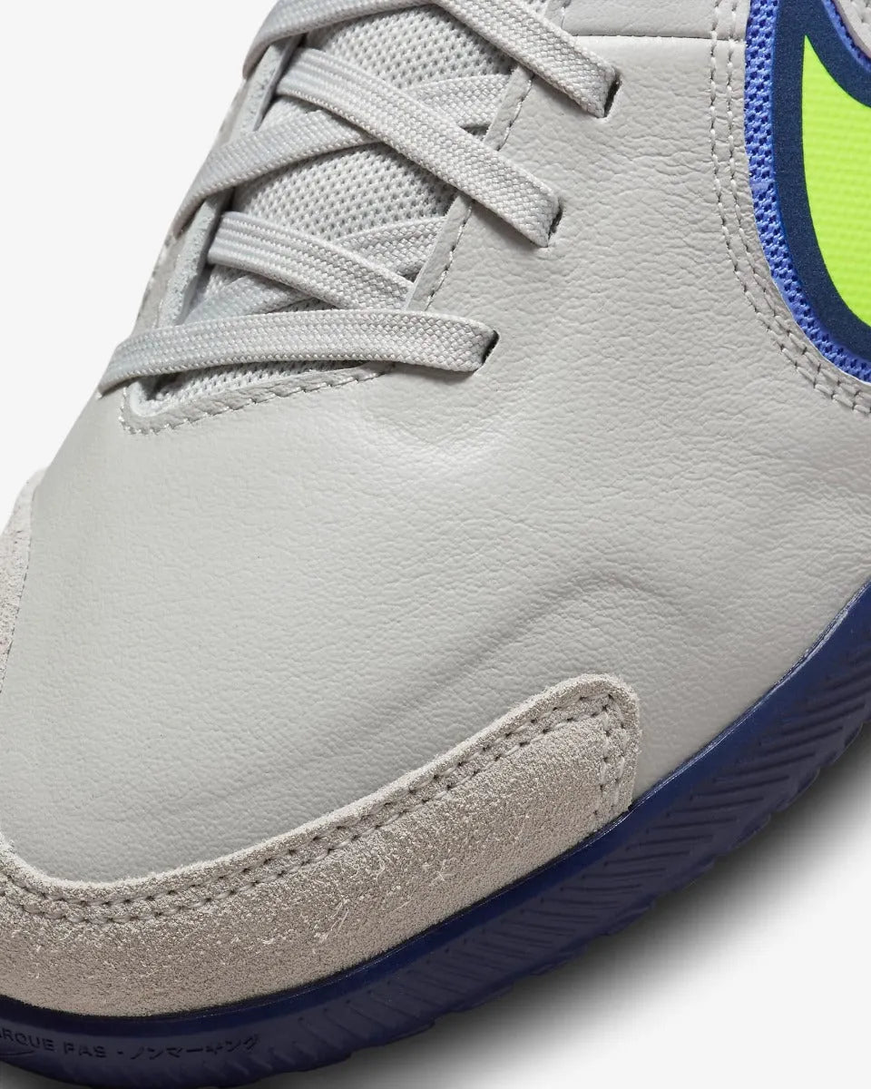 Nike JR Legend 9 Academy Indoor - Grey-Volt-Saphire (Detail 1)