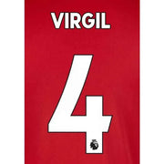 Liverpool 2019/22 Home Virgil #4 Jersey Name Set