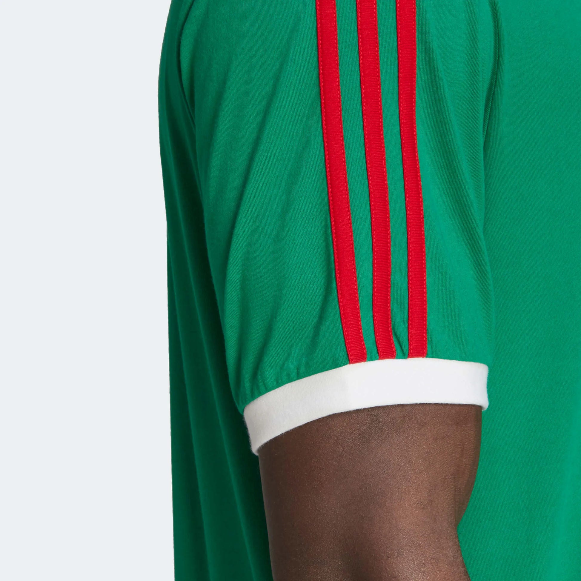 adidas 22 Mexico DNA 3 Stripe Tee - Green (Detail 2)