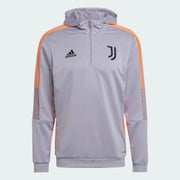 adidas 21-22 Juventus Track Hoodie - Gray (Front)