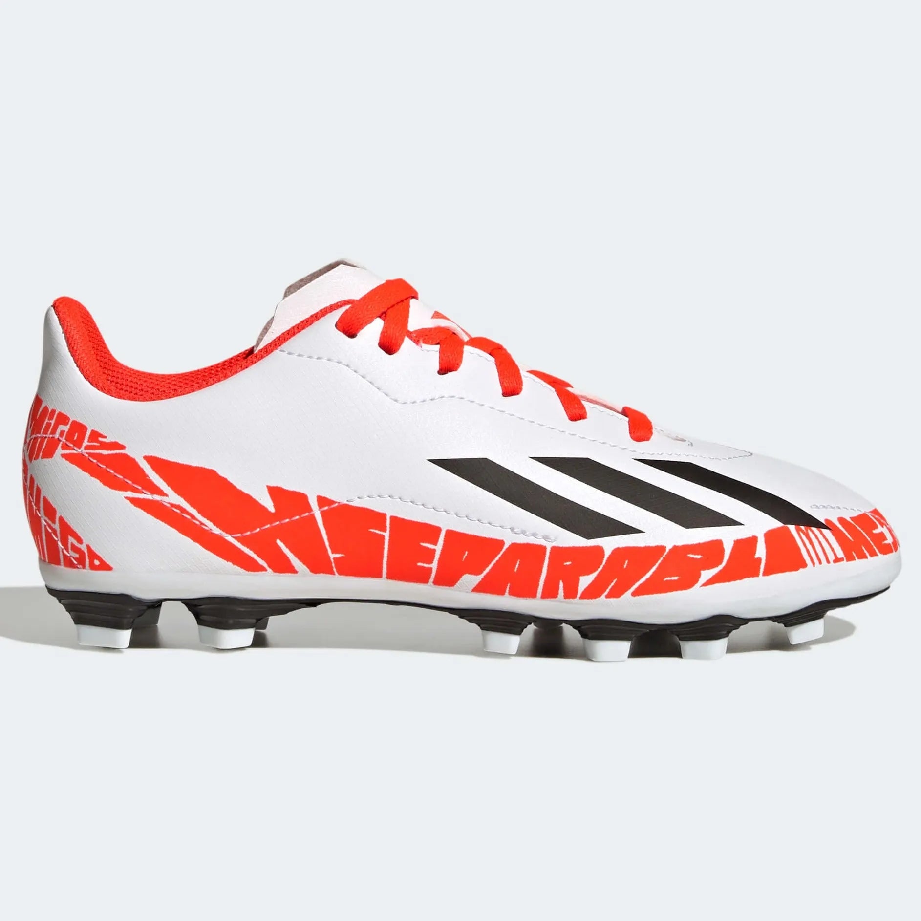 adidas Kids X SpeedPortal Messi .4 FG - White-Black-Solar Red (Side 1)