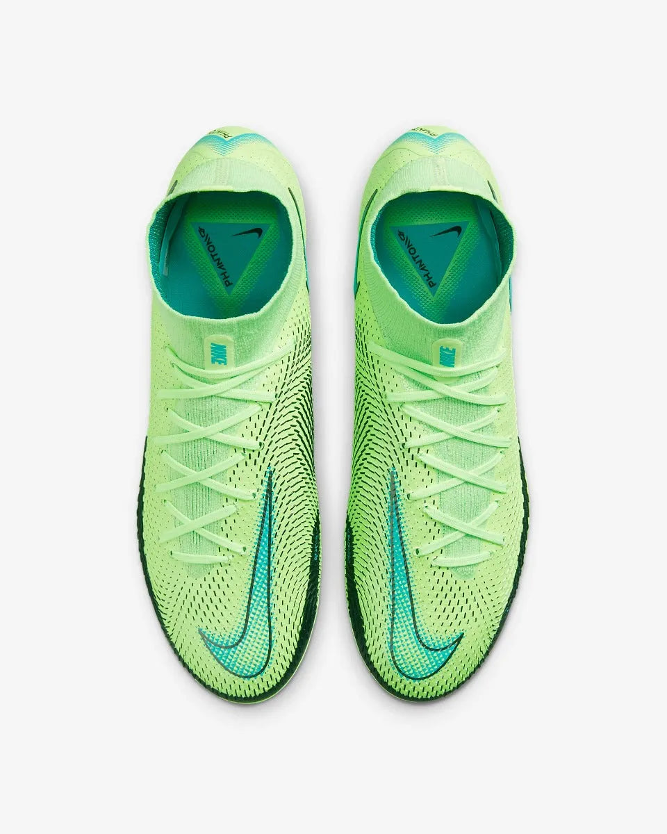 Nike Phantom GT Elite DF FG - Lime Glow-Aquamarine (Pair - Top)