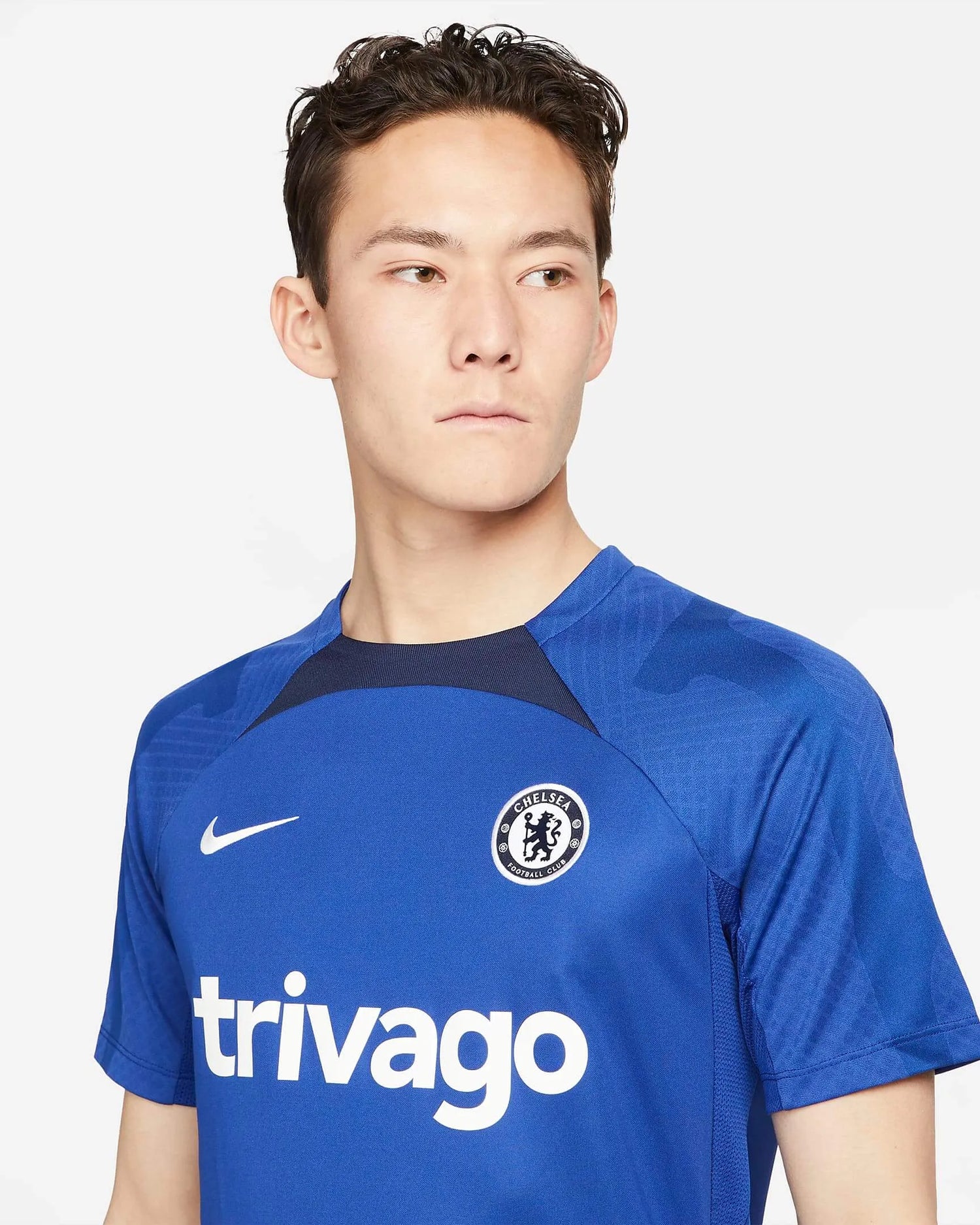 Nike 2022-23 Chelsea FC Strike SS Training Jersey Royal (Detail 1)