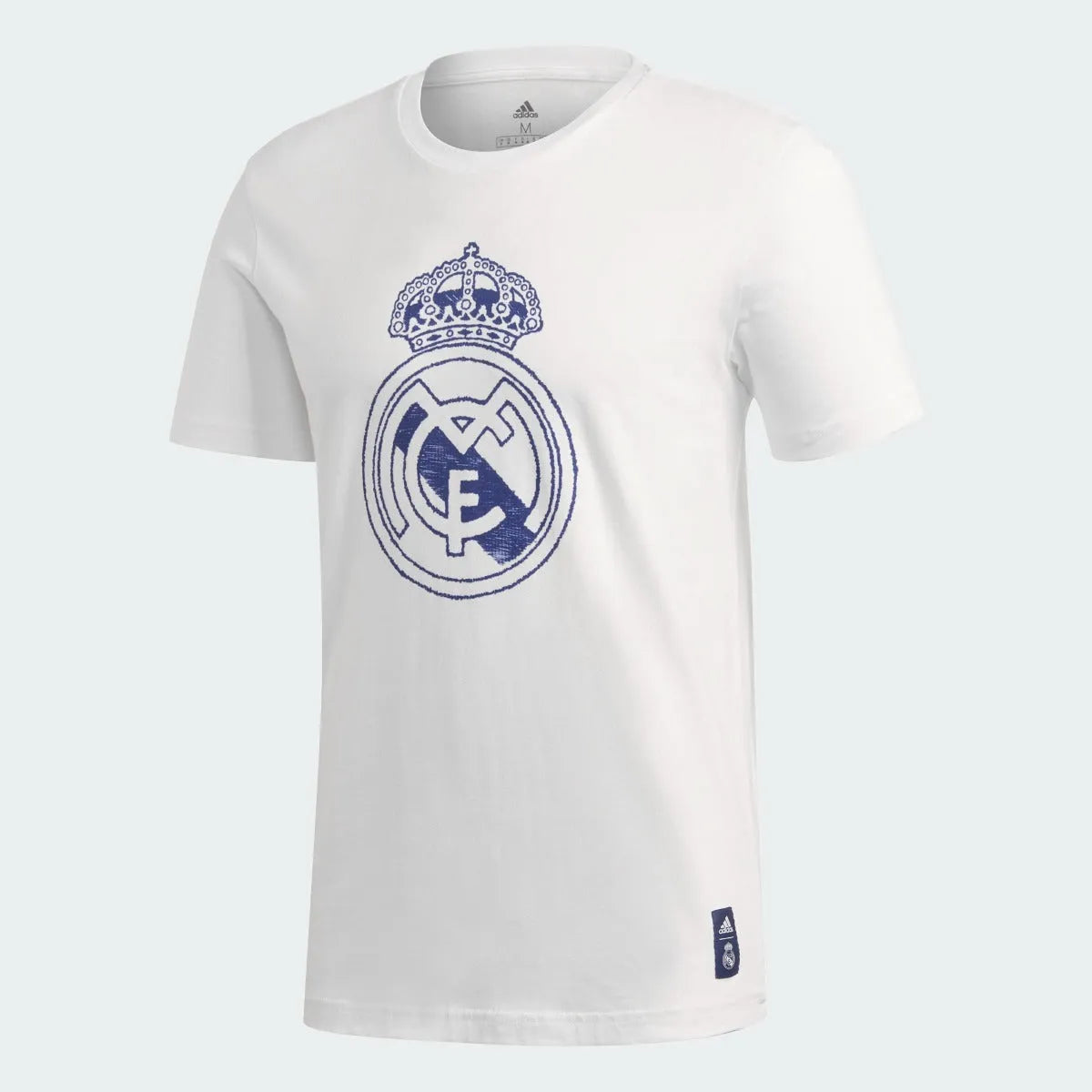 Adidas 2020-21 Real Madrid DNA Graphic Tee - White-Navy