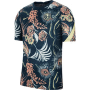 Nike 2021-22 Club America Pre-Match SS Jersey - Navy-Lemon Chiffon (Front)