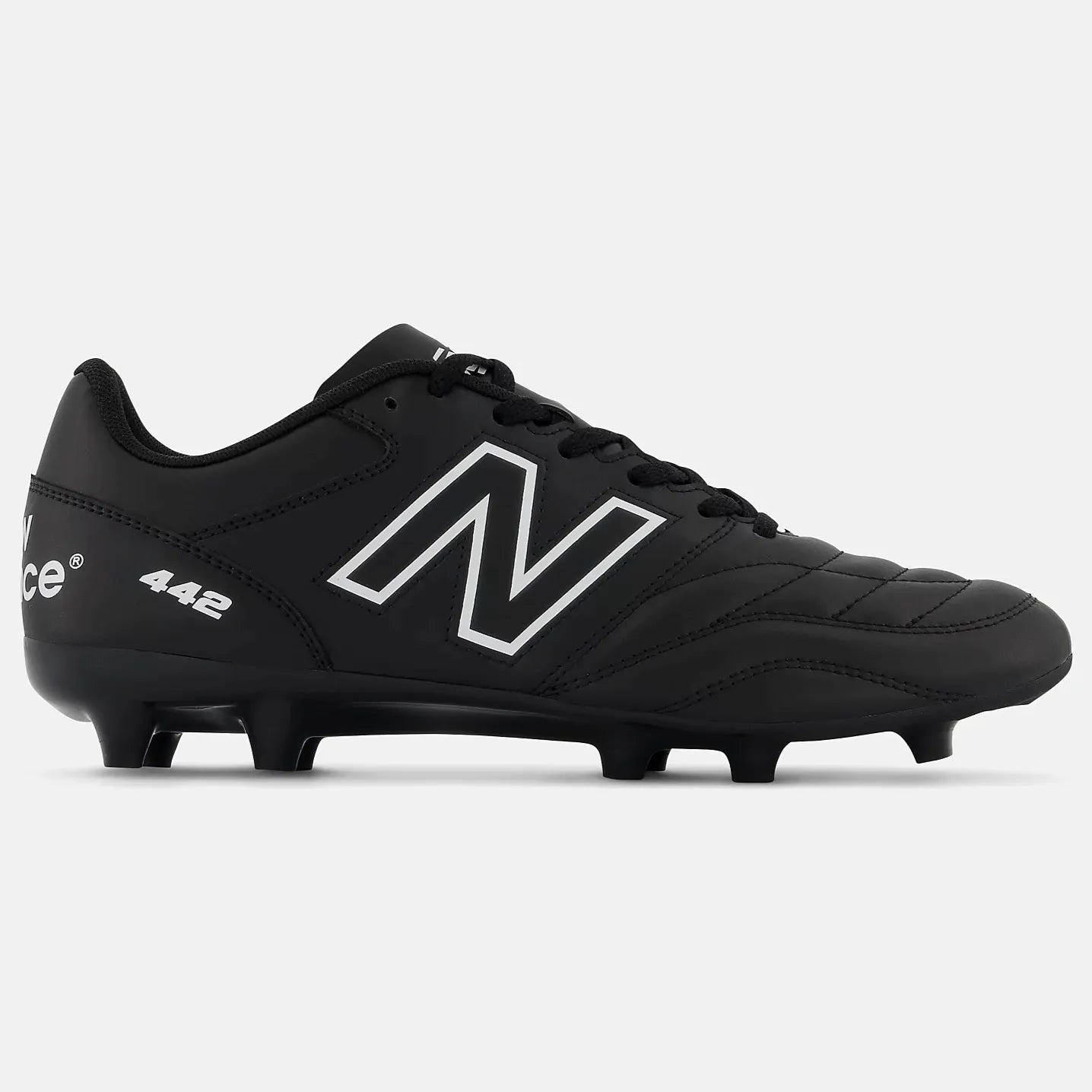 New Balance 442 V2 Academy FG STANDARD - Black-White (Side 1)