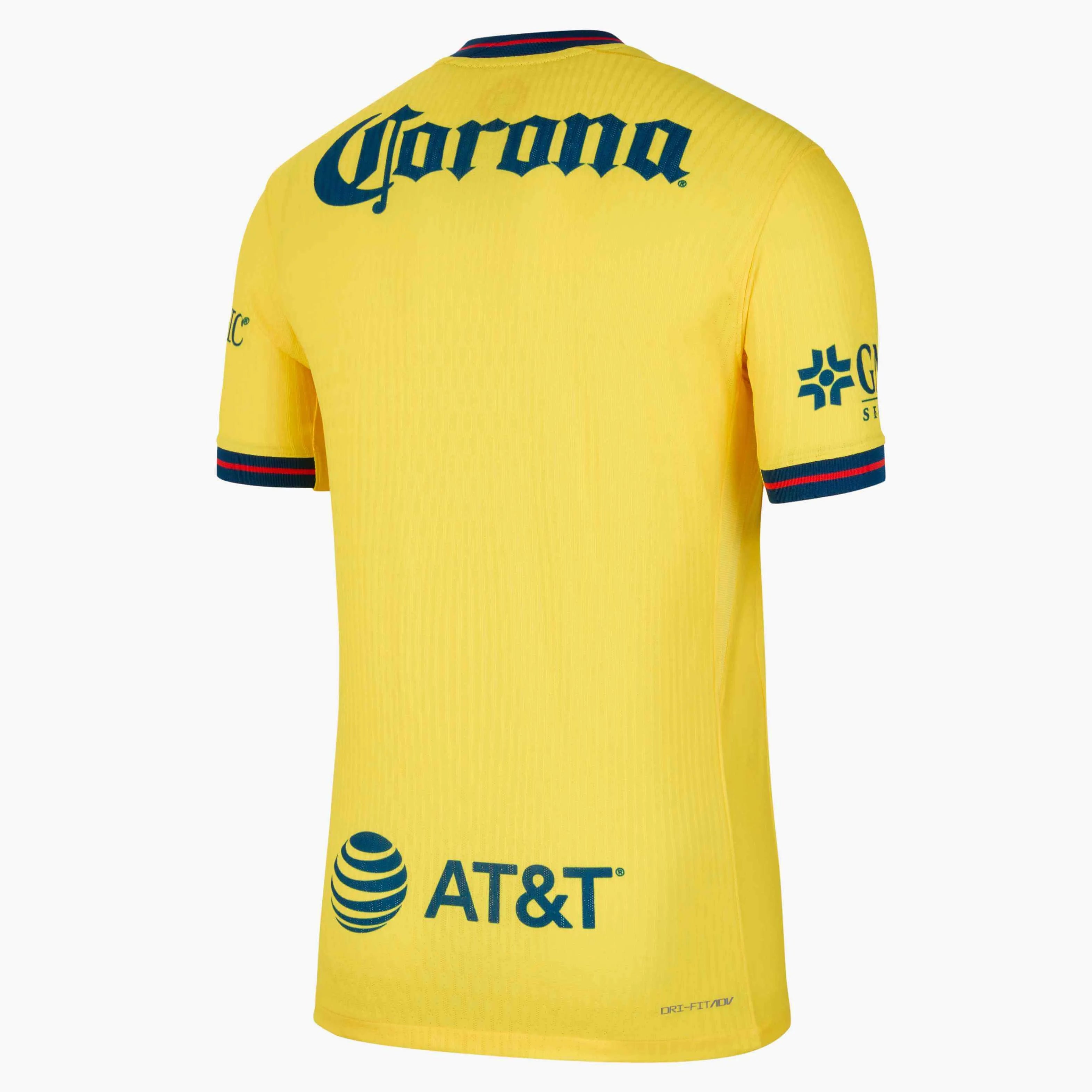 Nike 2024-25 Club America Men's Authentic Home Jersey (Back)