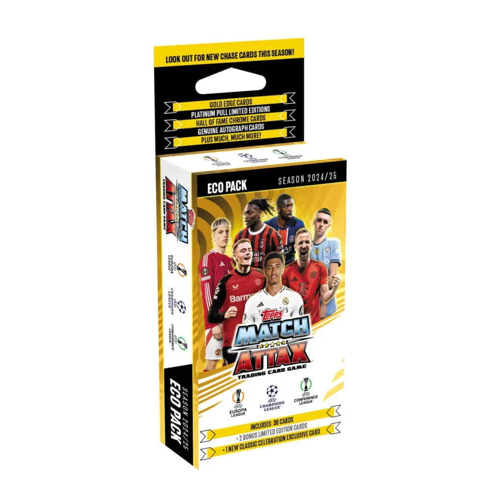 2024-25 Topps Match Attax UEFA Champions League Cards Eco Blaster (34 Cards + 2 LE) (Box)