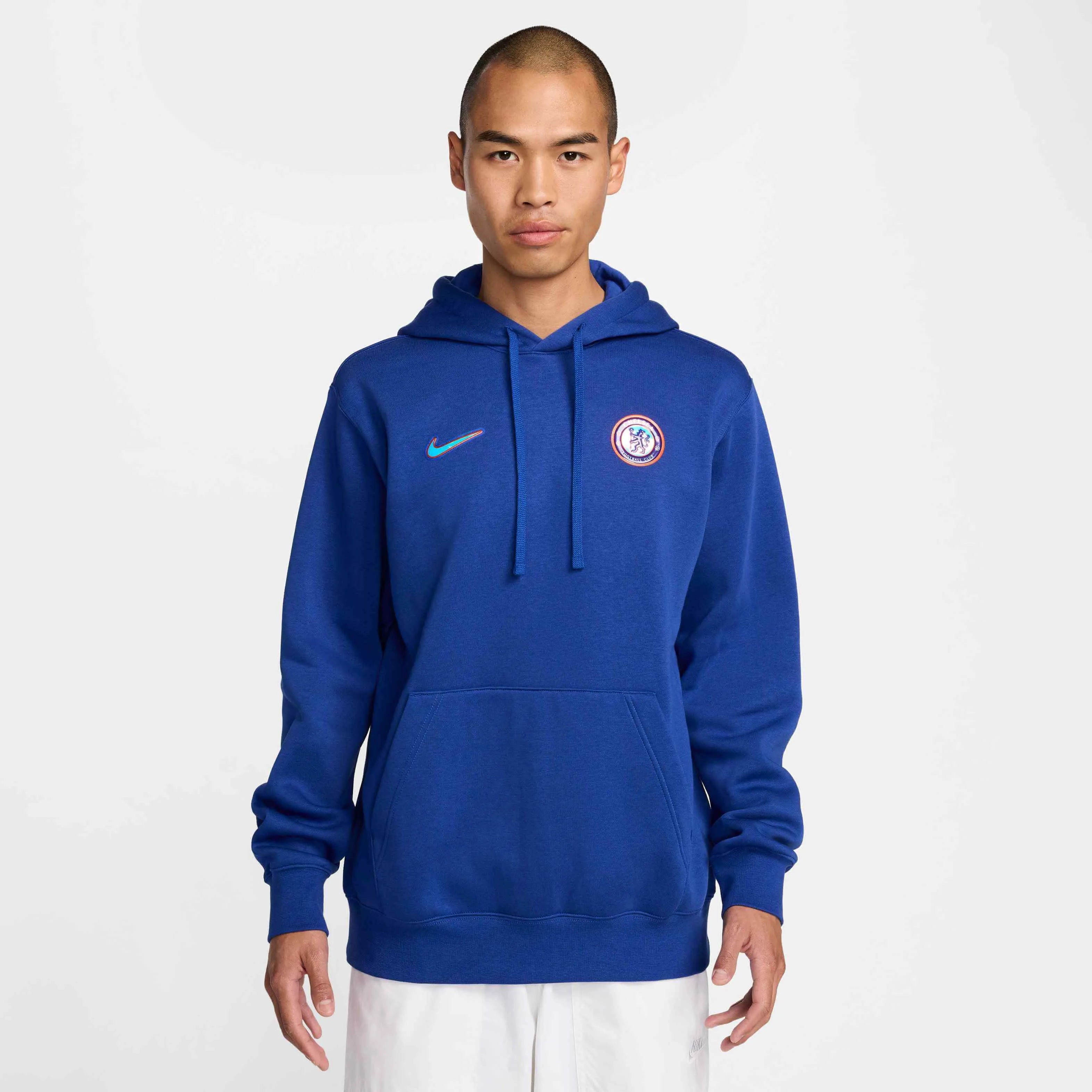 Nike 2024-25 Chelsea Men's Pullover Hoodie (Model - Front)