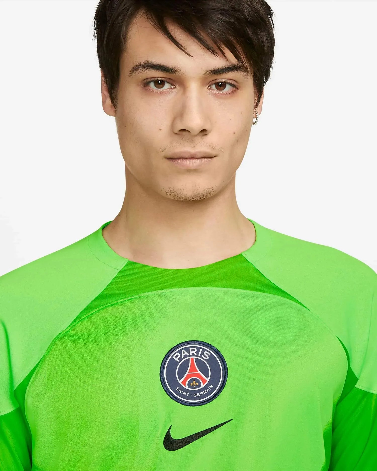 Nike 2022-23 PSG Men's Stadium Home Goalkeeper Jersey (Detail 1)