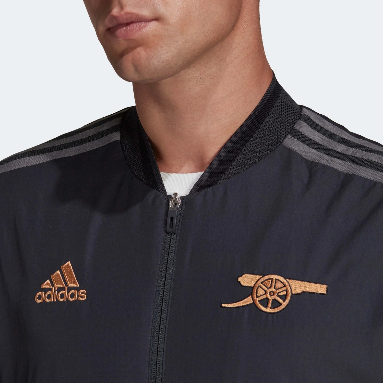 adidas 2022-23 Arsenal Condivo Anthem Jacket - Carbon (Detail 1)