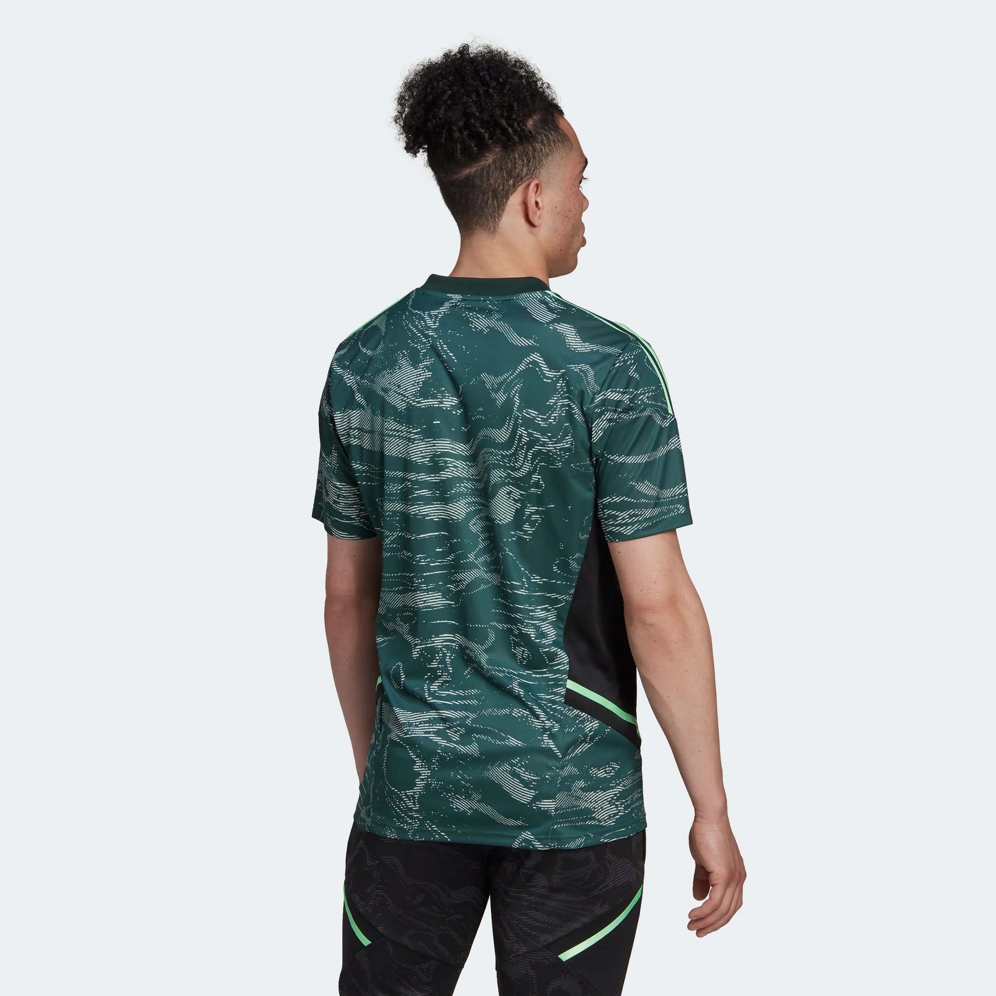 adidas 2022-23 Real Madrid EU Training Jersey - Green (Model - Back)