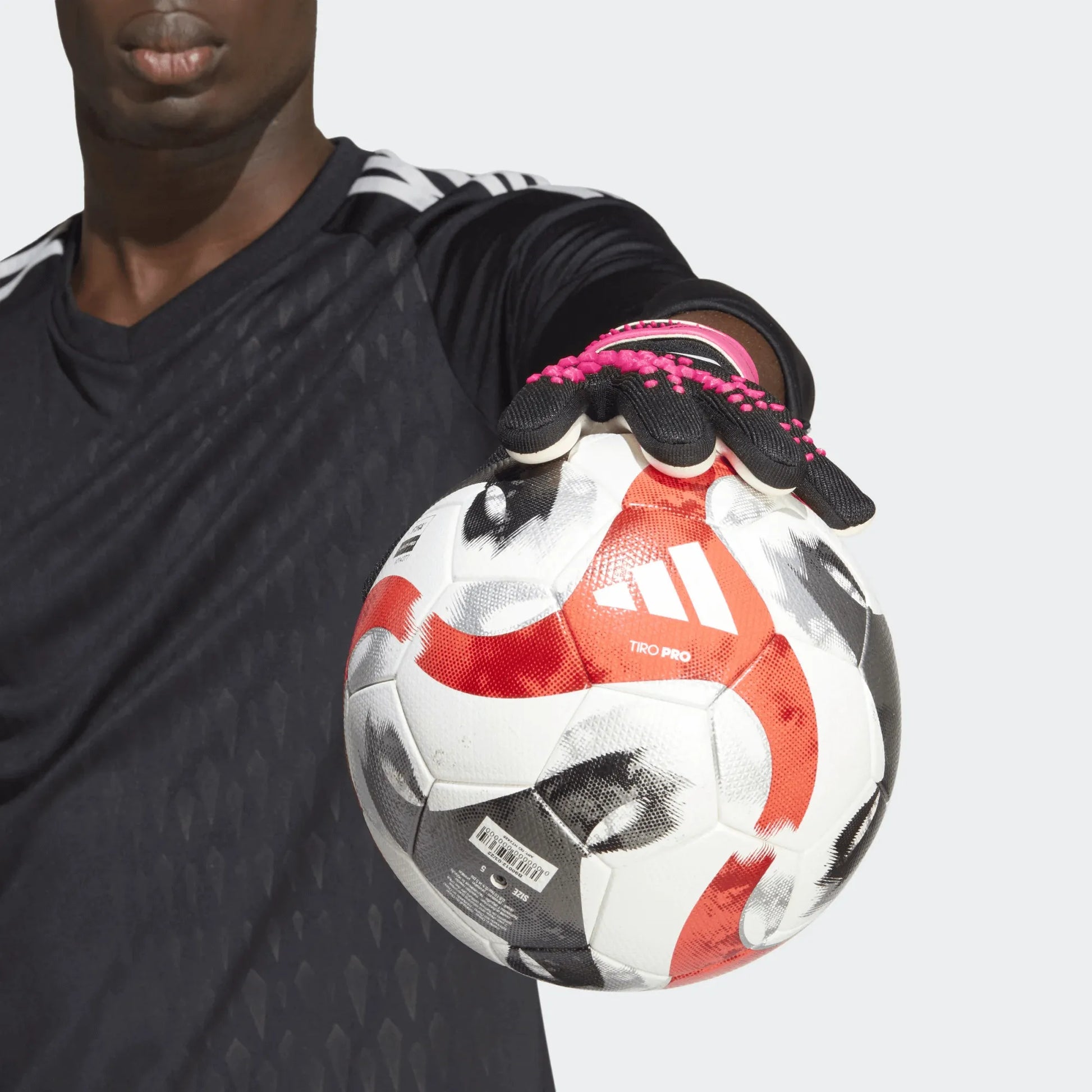 adidas Predator League Goalkeeper Gloves - Black-White-Pink (Model 2)
