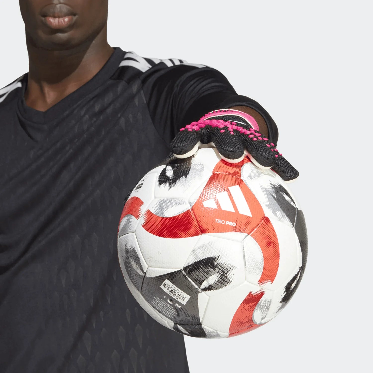 adidas Predator League Goalkeeper Gloves - Black-White-Pink (Model 2)