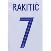 Croatia 2018 Rakitic Home #7 Jersey Name Set