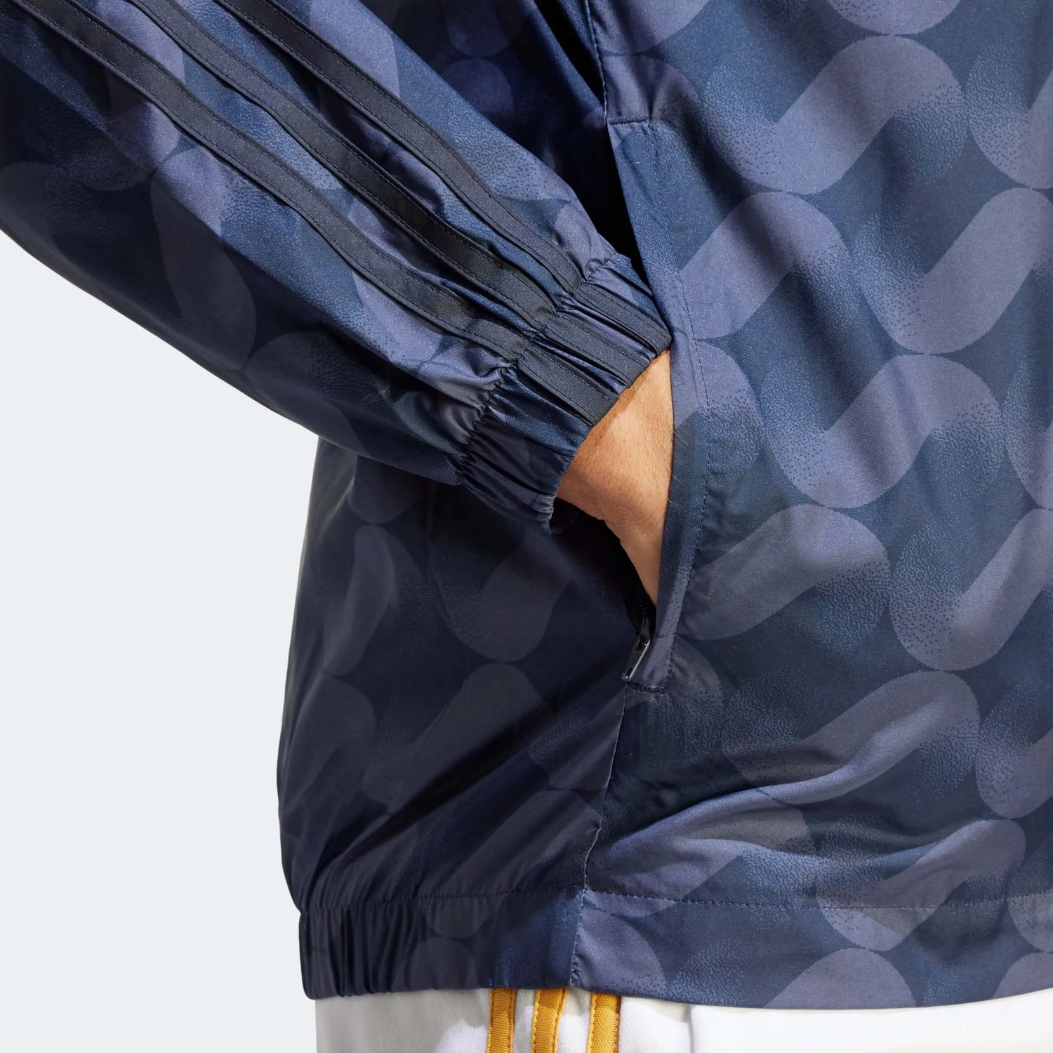 adidas 2023-24 Real Madrid Men's DNA Windbreaker Hoodie (Detail 2)