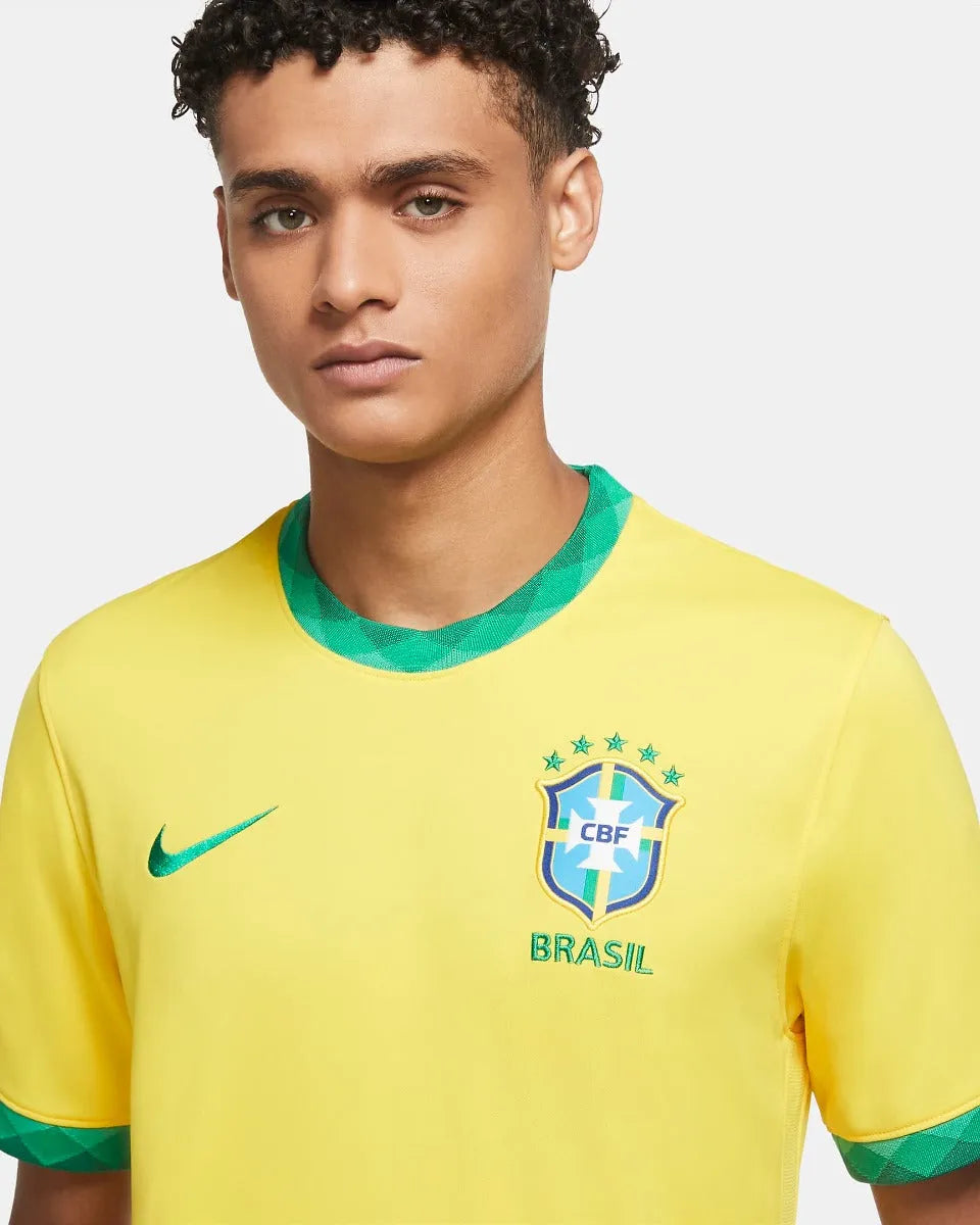 Nike 2020-21 Brasil Home Jersey - Yellow