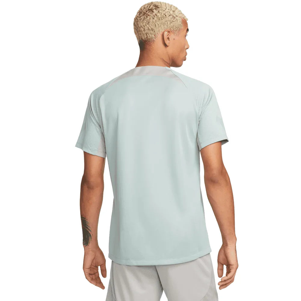 Nike 2022-23 Club America Strike Short-Sleeve Top - Dusty Sage-Cobblestone (Model - Back)