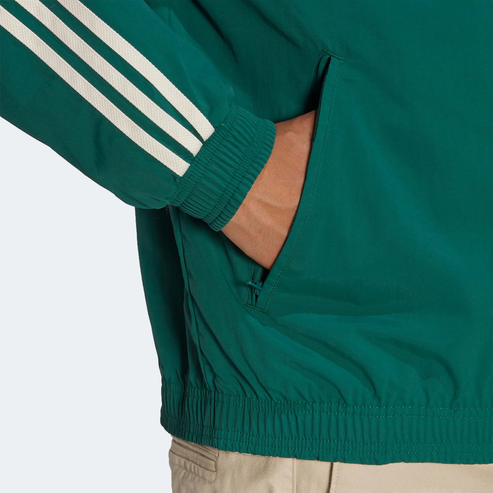 adidas 2022-23 Mexico Anthem Jacket Green Green-White (Detail 2)