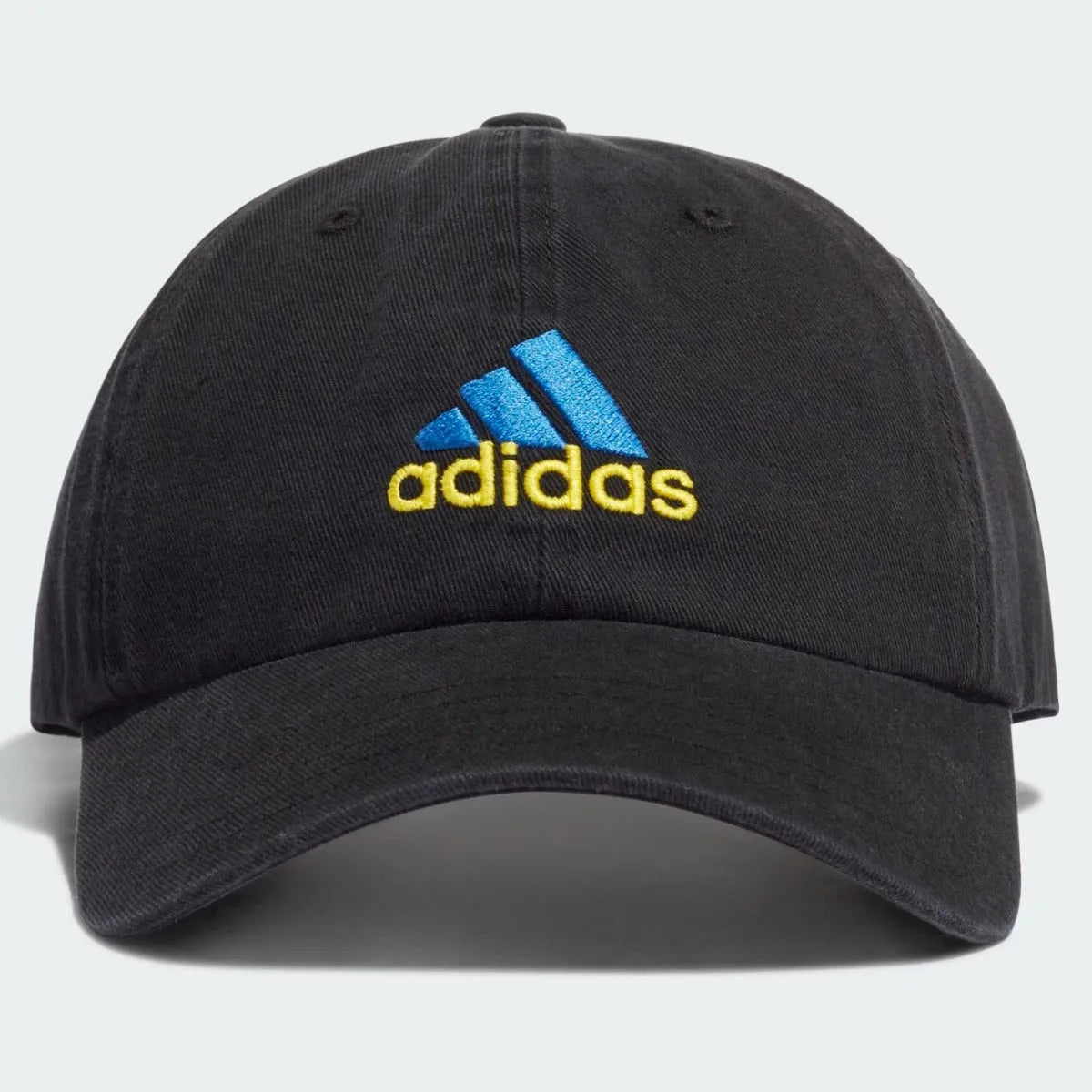 Adidas 2021-22 Manchester United Dad Cap - Black-Royal-yellow (Front)