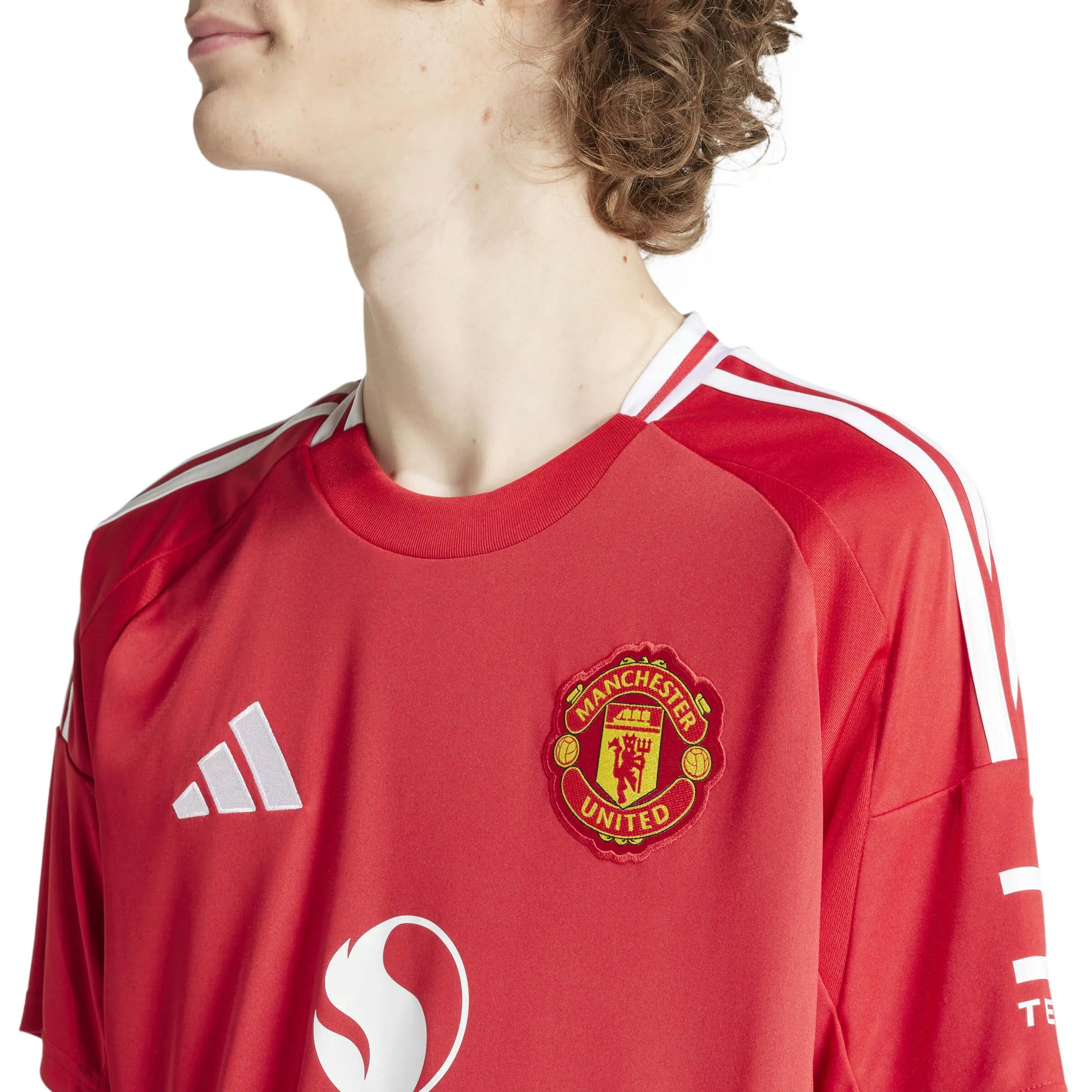 adidas 2024-25 Manchester United Men's Stadium Home Jersey (Detail 1)