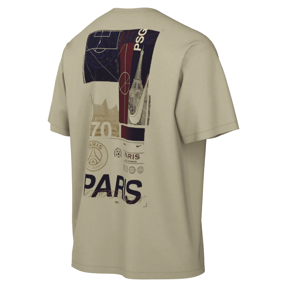 Nike 2023-24 PSG Graphic tee - Cream - Navy (Back)
