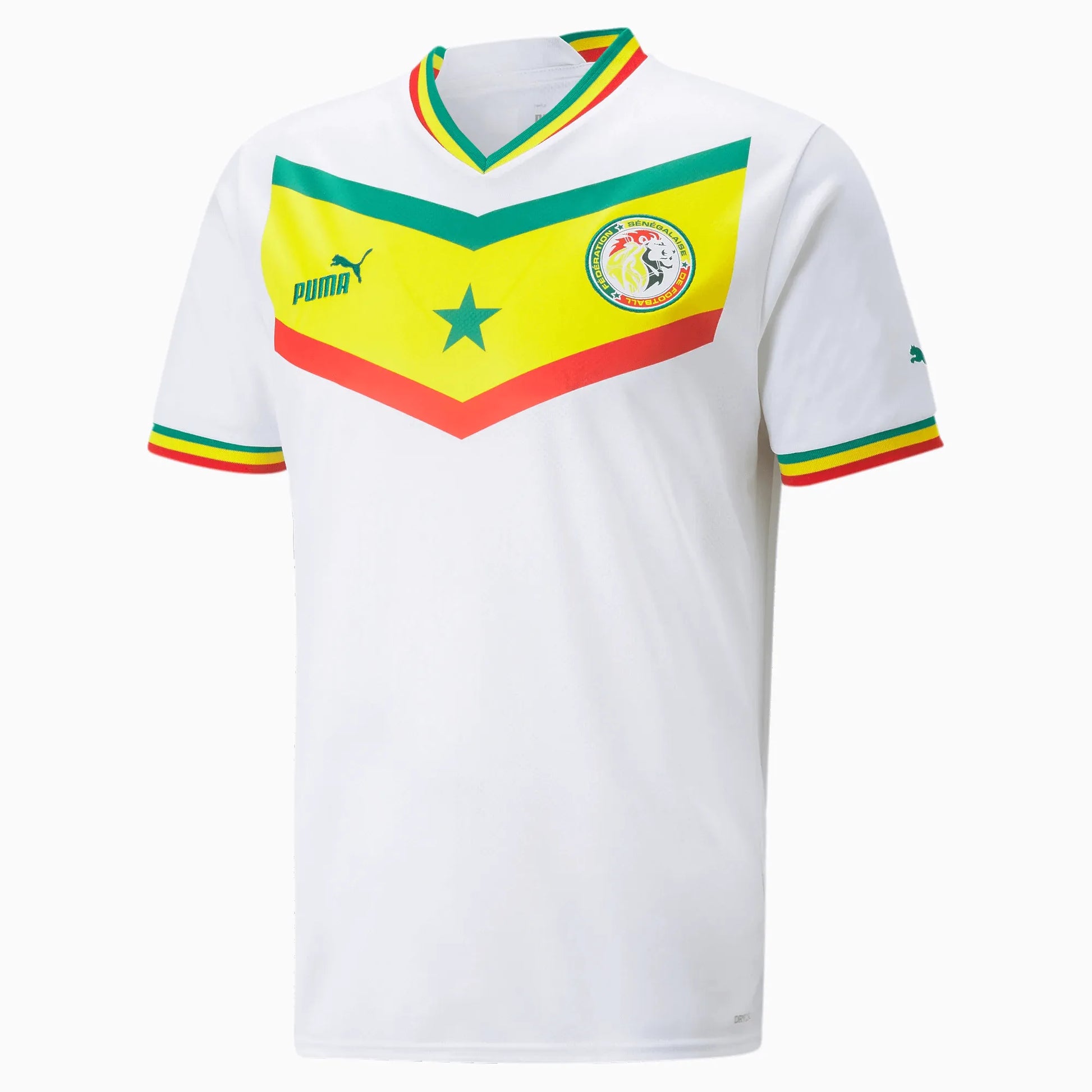 Puma 2022-23 Senegal Home Jersey - White-Yellow (Front)