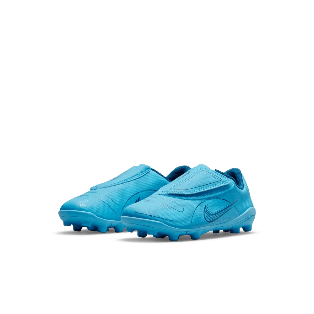 Nike Kids Mercurial Vapor 14 Club FG-MG - Chlorine Blue-Laser Orange (Pair - Diagonal)