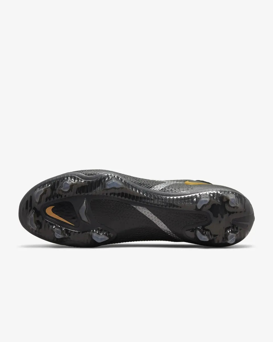Nike Phantom GT2 Elite DF FG - Black-Dark Grey-Gold (Bottom)