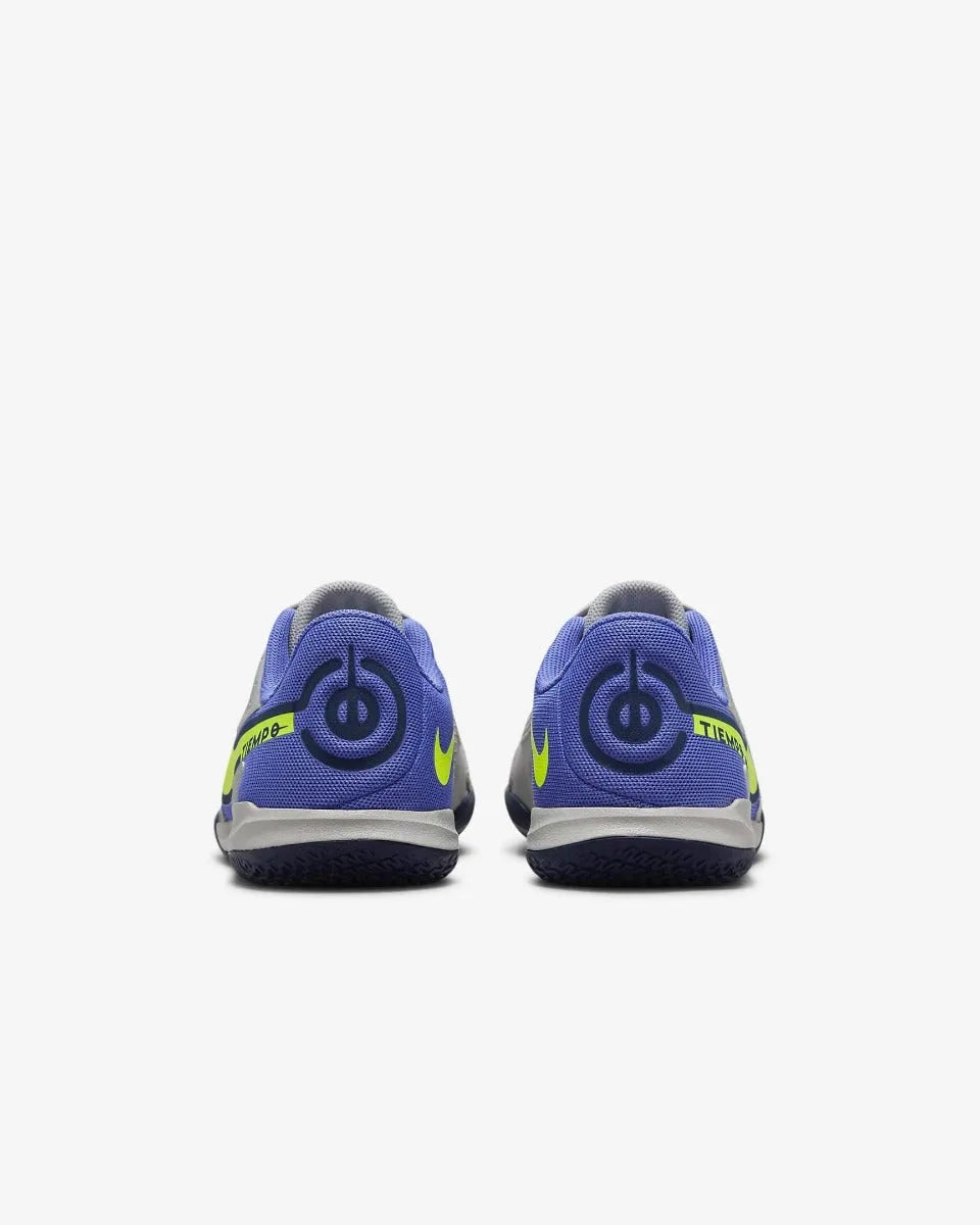 Nike JR Legend 9 Academy Indoor - Grey-Volt-Saphire (Pair - Back)