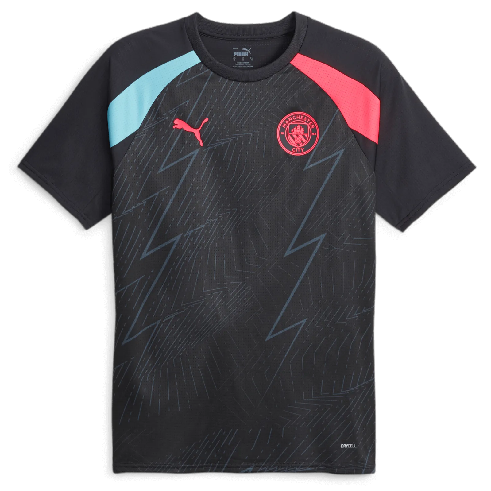 Puma 2023-24 Manchester City Men's SS Pre-Match Jersey (Front)