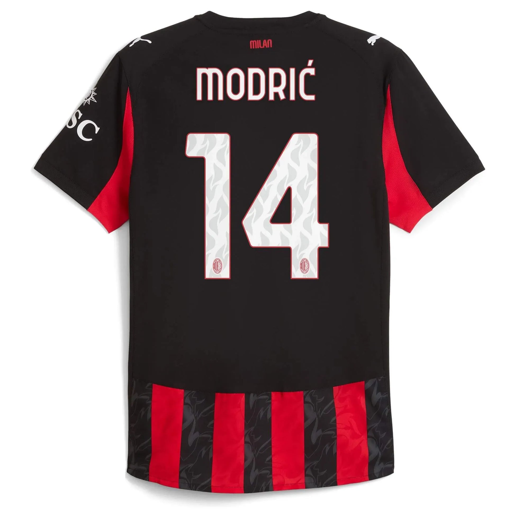 Puma 2025-26 AC Milan Men's Authentic Home Soccer Jersey (Modric)