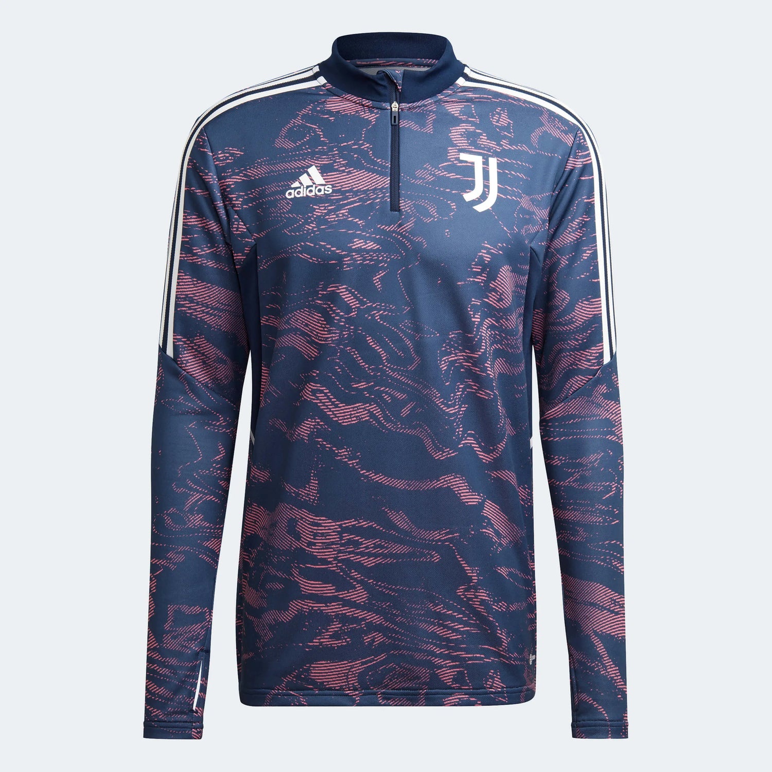 adidas 2022-23 Juventus EU Training Top - Navy-Rose (Front)