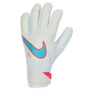 Nike Youth Match Goalkeeper Gloves - White-Blue-Hot Punch (Single - Outer)