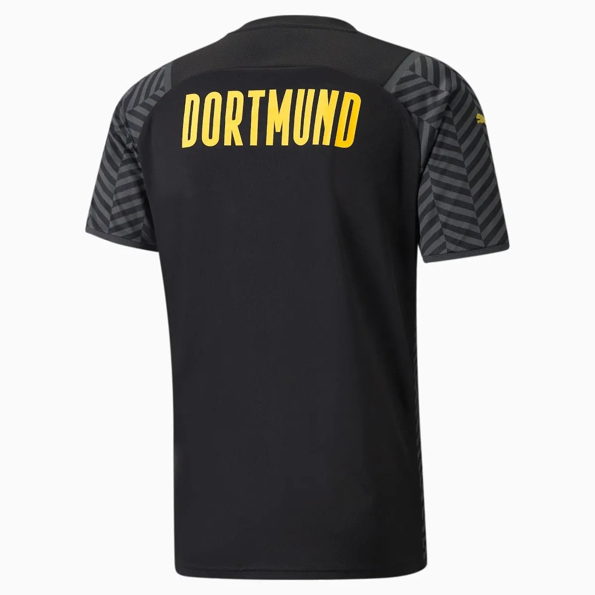 Puma 2021-22 Borussia Dortmund Away Jersey - Black (Back)