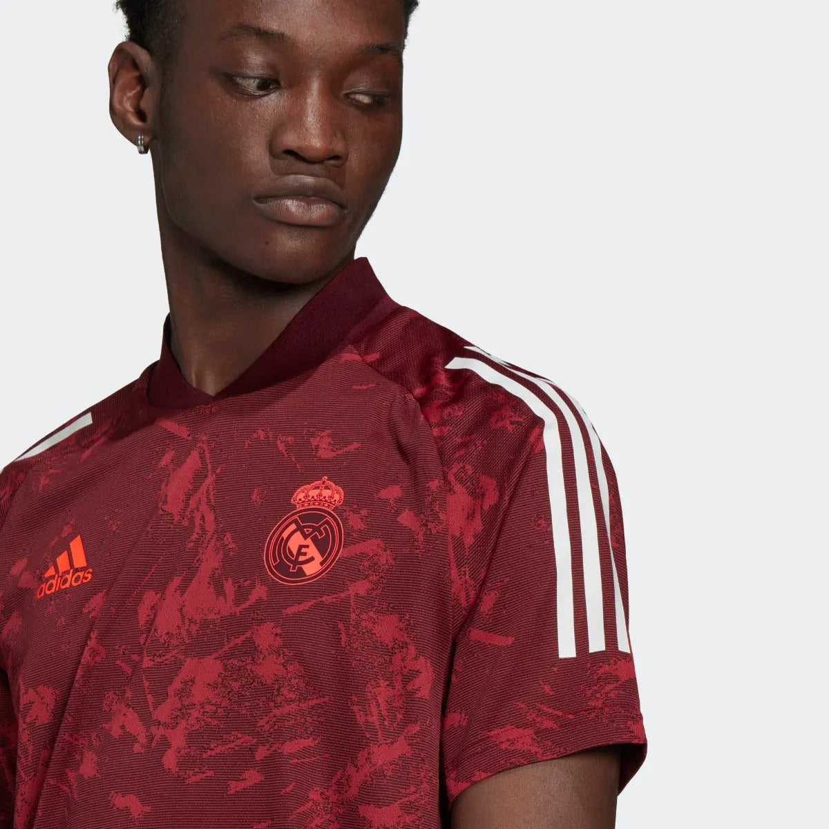 Adidas 2020-21 Real Madrid European Training Jersey - Burgundy