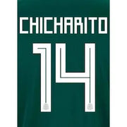 Mexico 2018 Youth Home Chicharito #14 Jersey Name Set