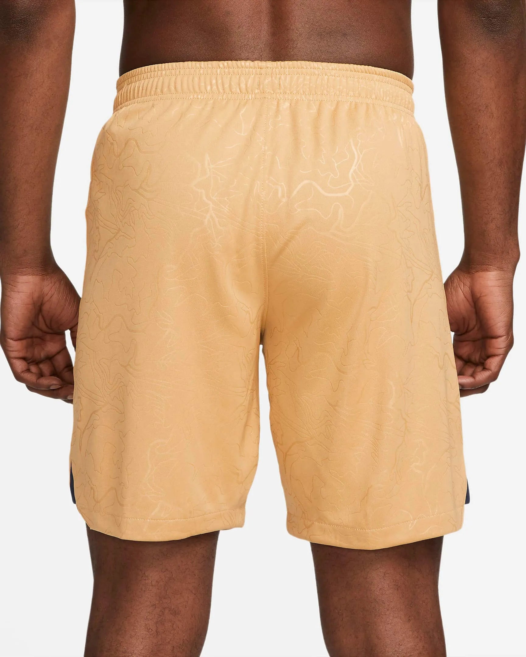 Nike 2022-23 FC Barcelona Stadium Away Shorts - Club Gold-Obsidian (Back)
