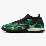 Nike Phantom GT2 Academy DF SW TF - Black-Green Strike (Side 1)