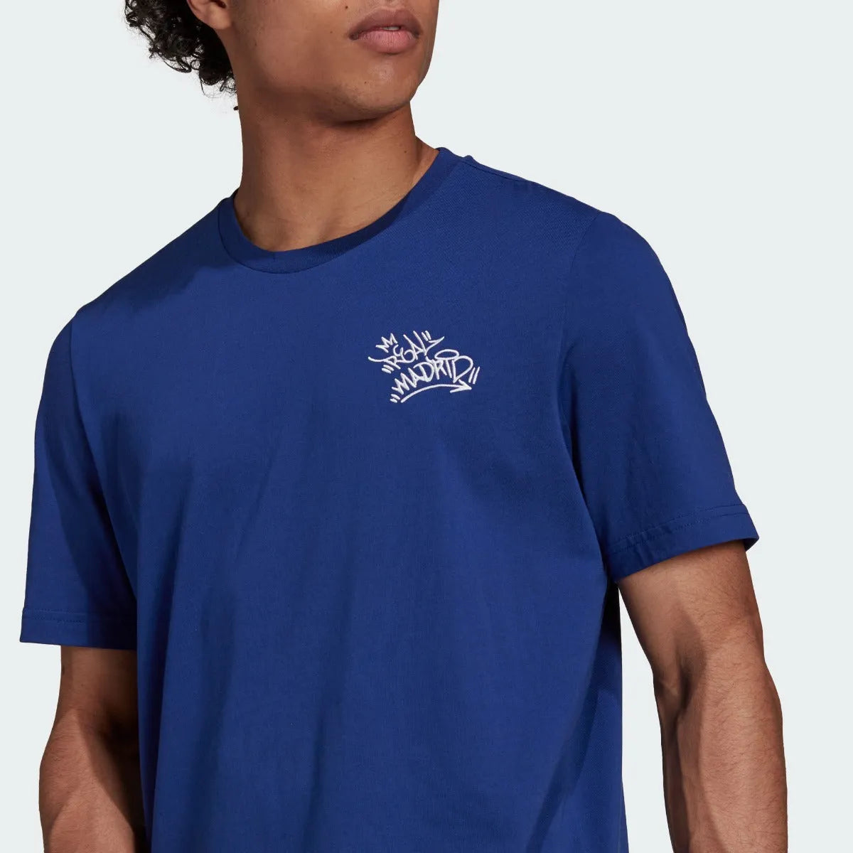 Adidas 2021-22 Real Madrid Street Tee - Navy (Detail 1)