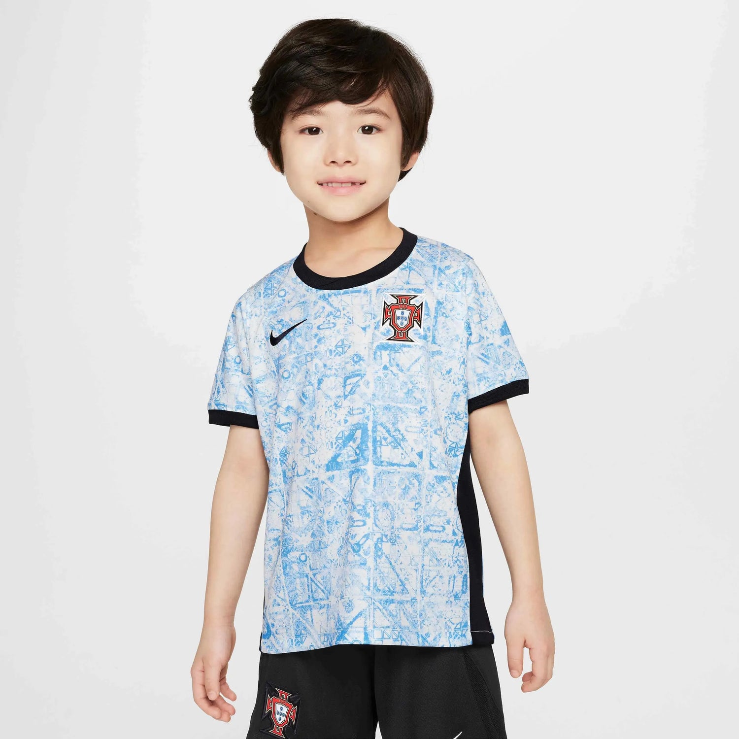 Nike 2024-25 Portugal Kids Stadium Away Kit (Model - Jersey)