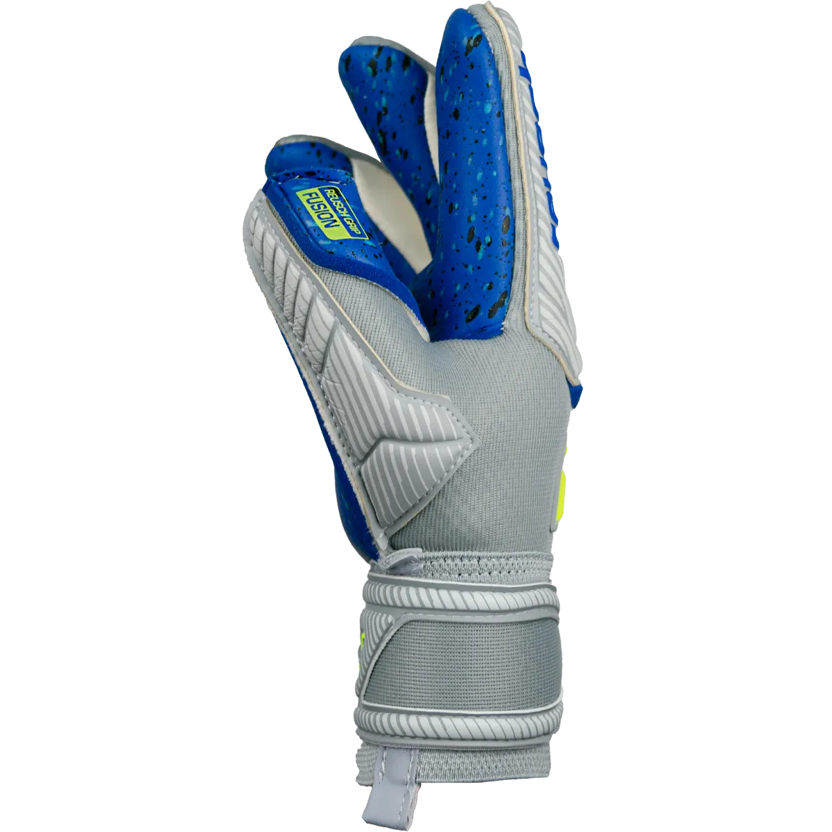 Reusch JR Attrakt Fusion FS Guardian - Grey-Yellow-Blue (Single - Side)