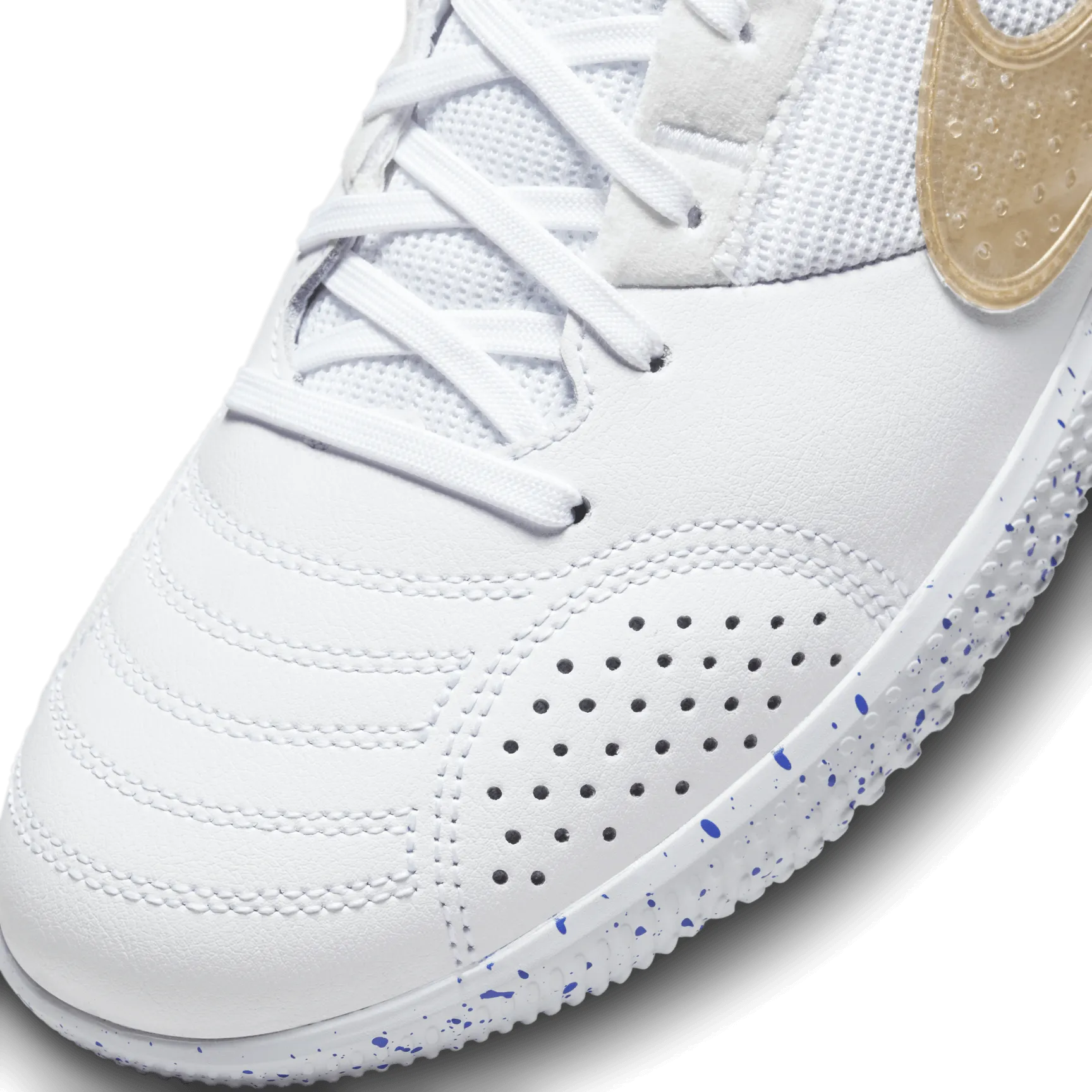 Nike Streetgato Indoor White Hyper Royal Metallic Gold (Detail 1)