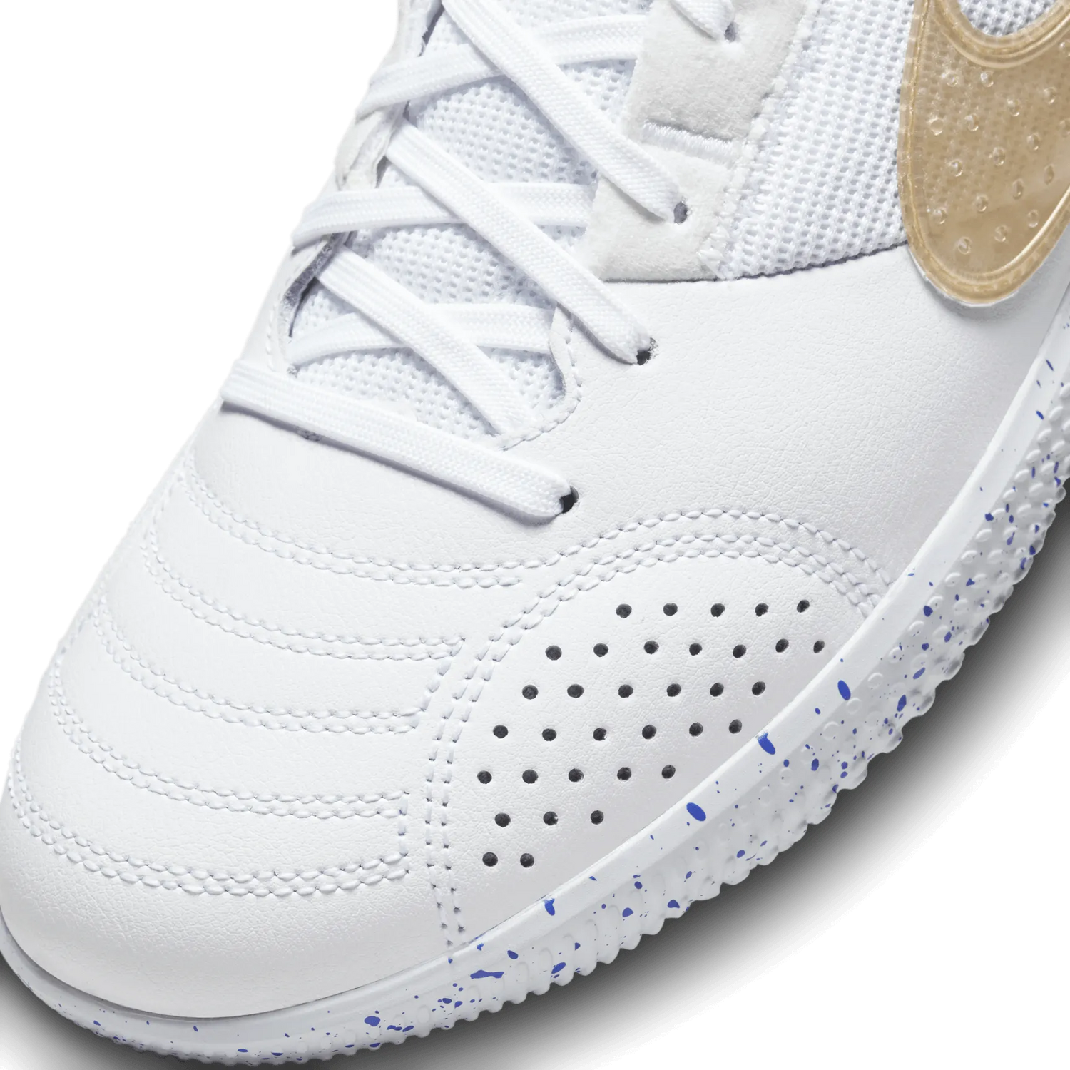 Nike Streetgato Indoor White Hyper Royal Metallic Gold (Detail 1)